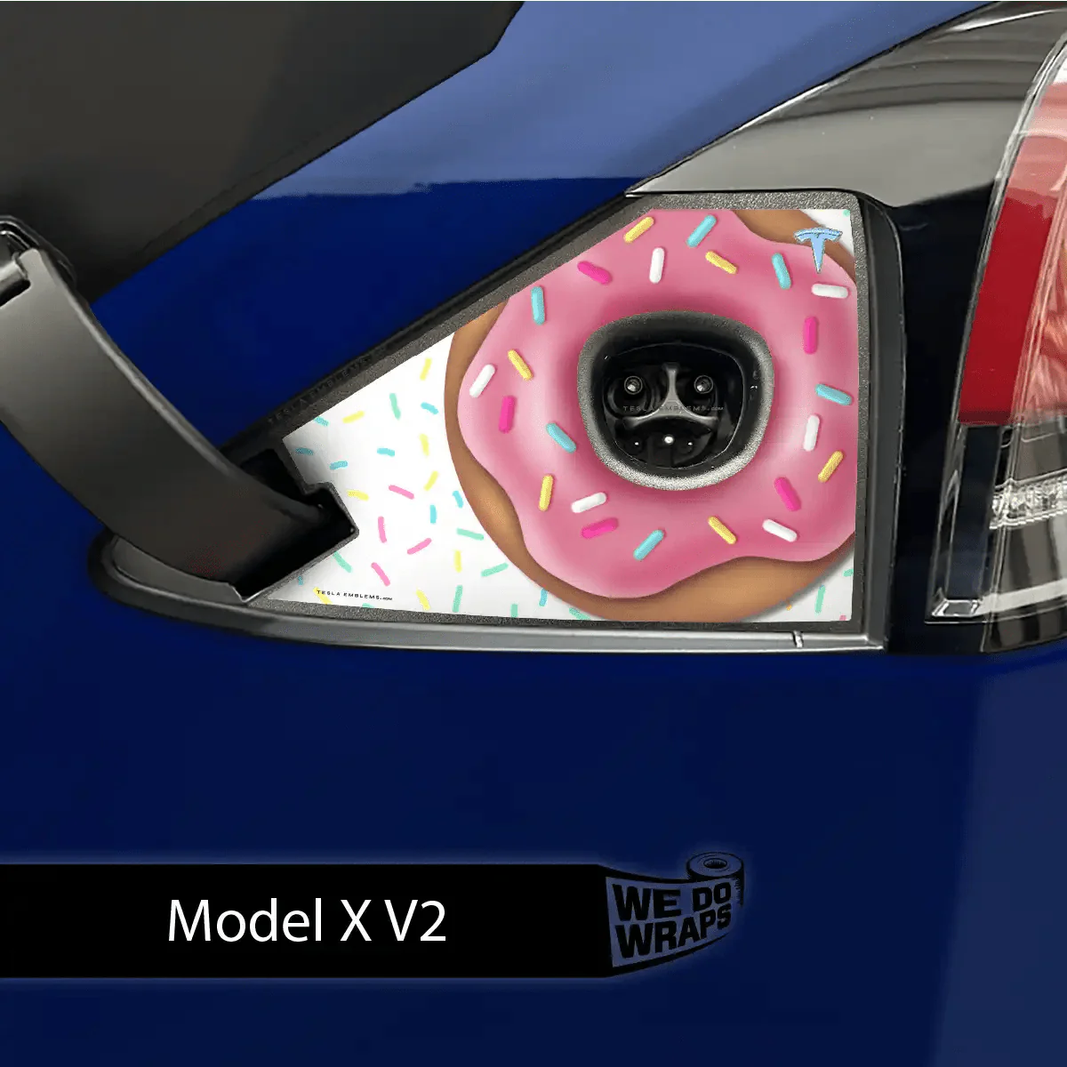 Donut Tesla Charge Port Wrap | Model X