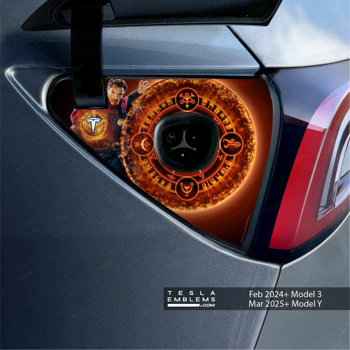 Dr Strange Tesla Charge Port Wrap | Model Y
