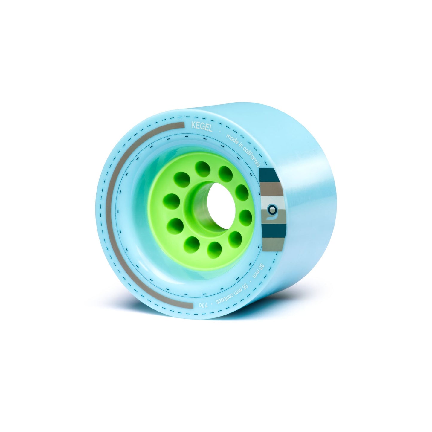 Orangatang Kegel Longboard Wheels 80mm 77a - Blue (Set of 4)