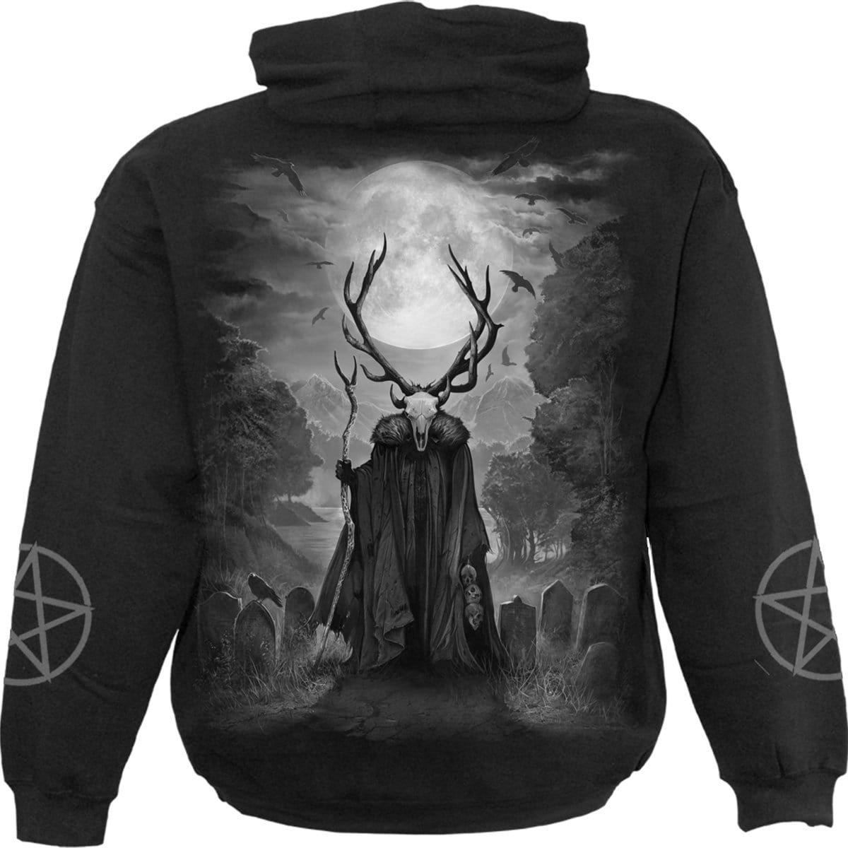 HORNED SPIRIT - Hoody Black