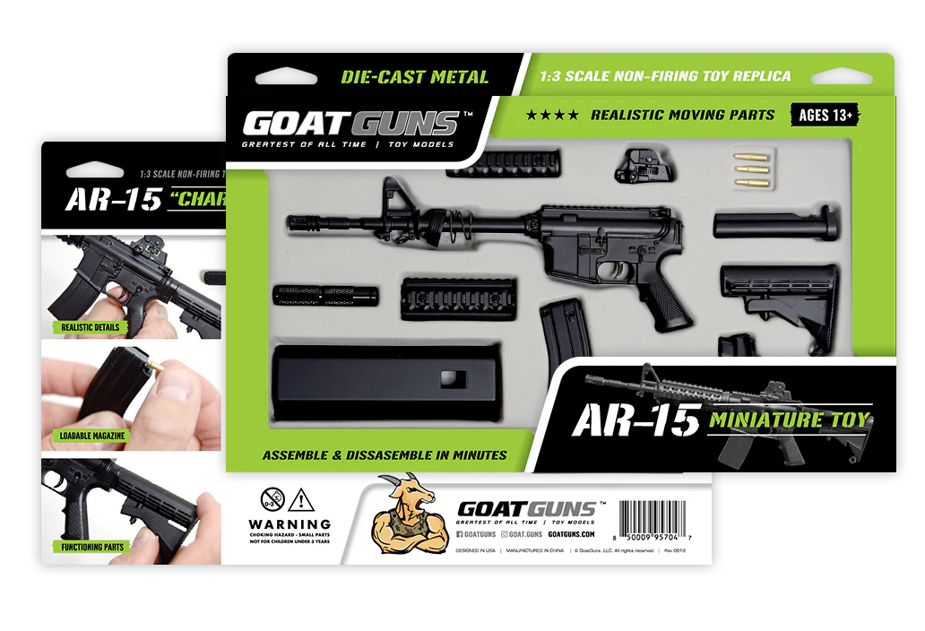 Goat Guns AR 15 Miniature Model Black