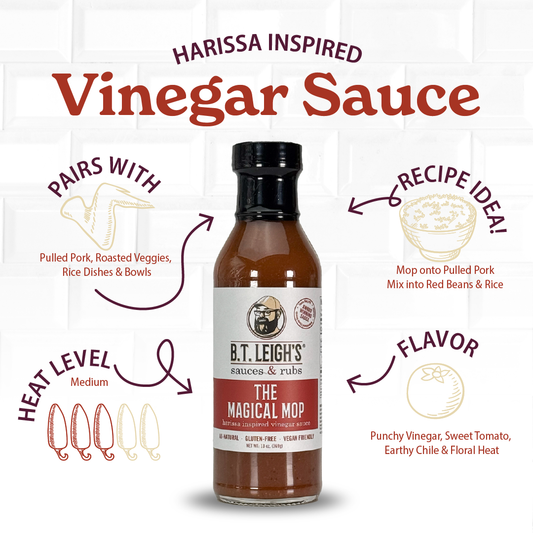 The Magical Mop - Harissa Inspired Carolina Vinegar Sauce