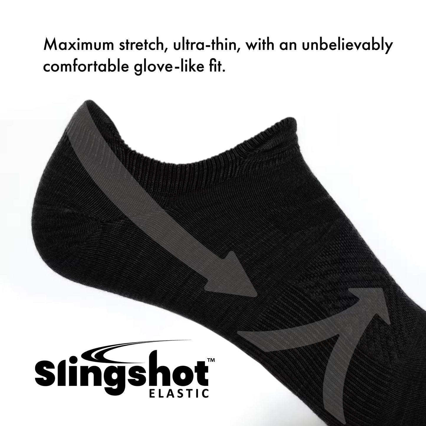 Eclipse - Run No Show Ultralight Merino Wool Sock