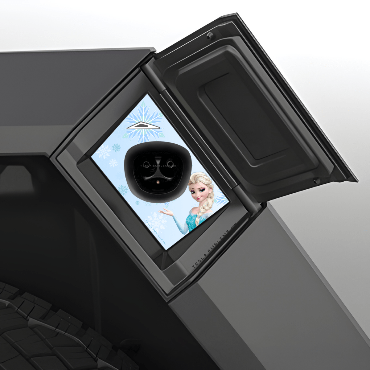 Frozen Elsa Tesla Charge Port Wrap | Cybertruck