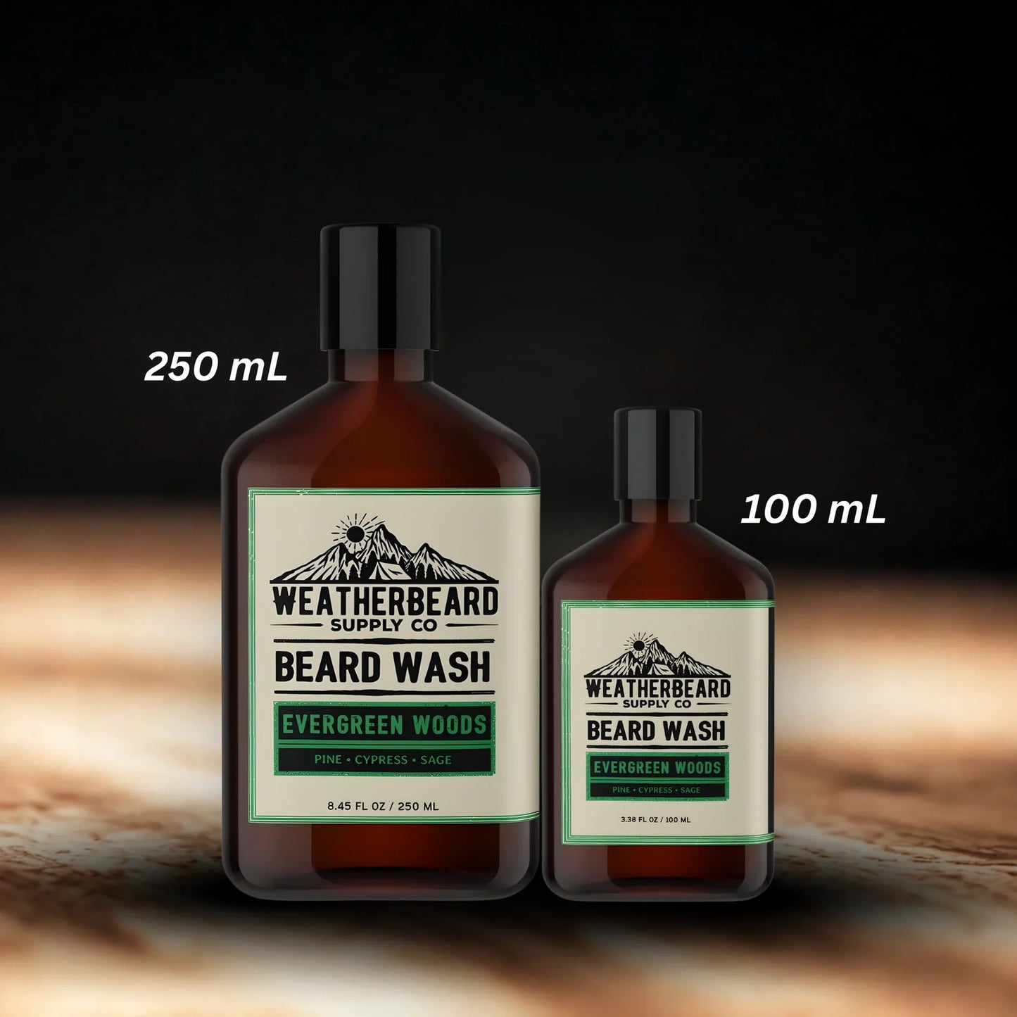 Evergreen Woods Beard Wash - Pine, Cypress, Sage