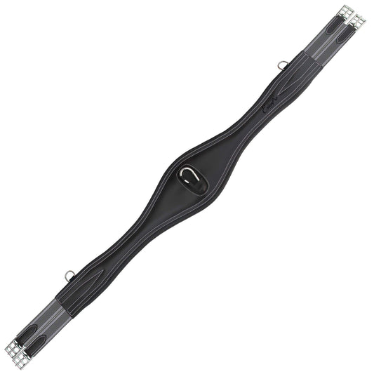 ExionPro 'Snap' Over Lay Girth - Grey Elastic with White Lines