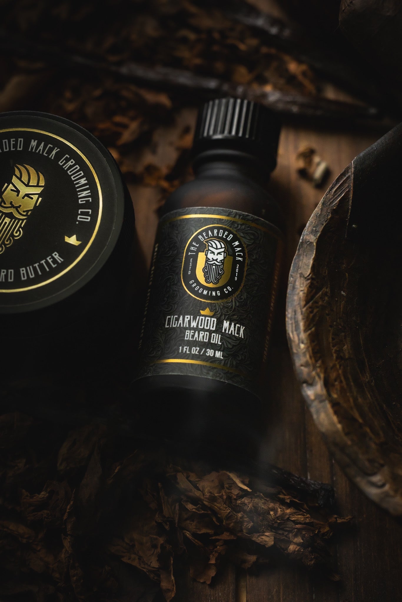 Cigarwood Mack Signature Beard Oil - Tobacco, Oud + Smoky Vanilla