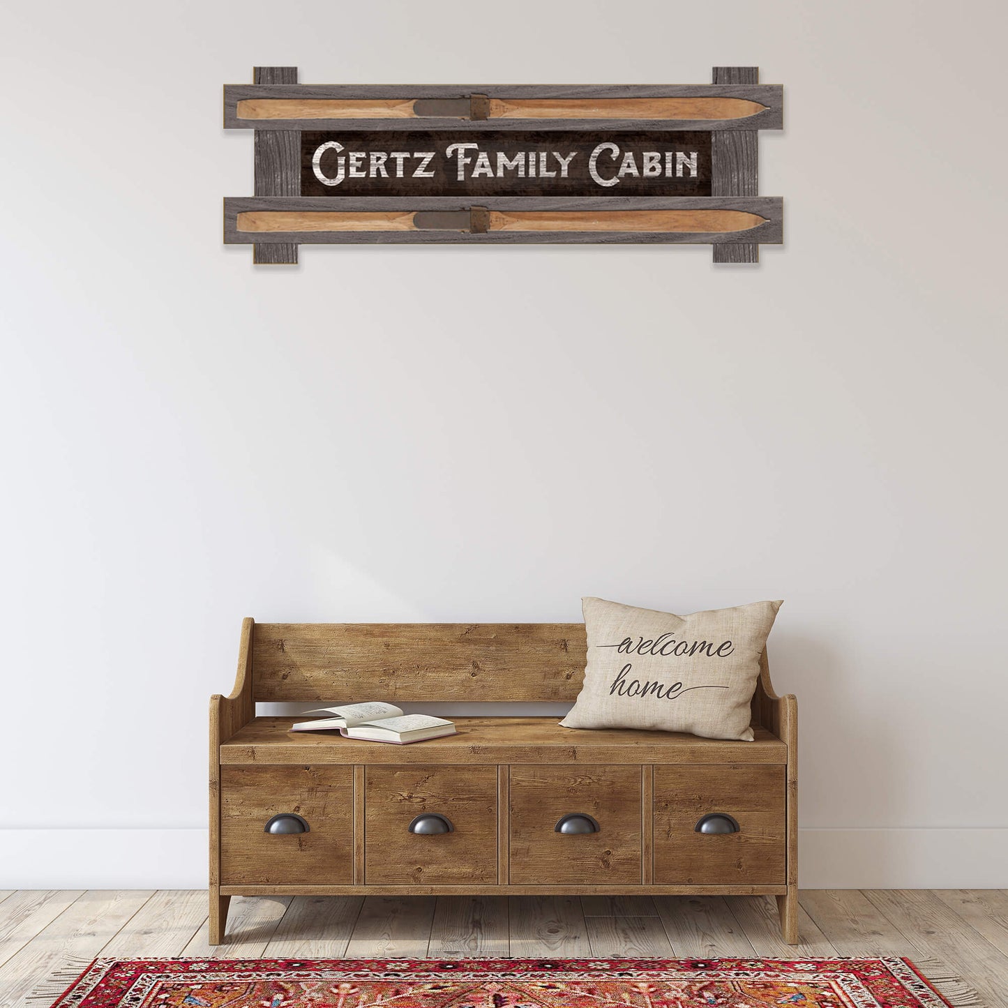 Welcome to the Cabin: Personalized - Framed Wall Decor