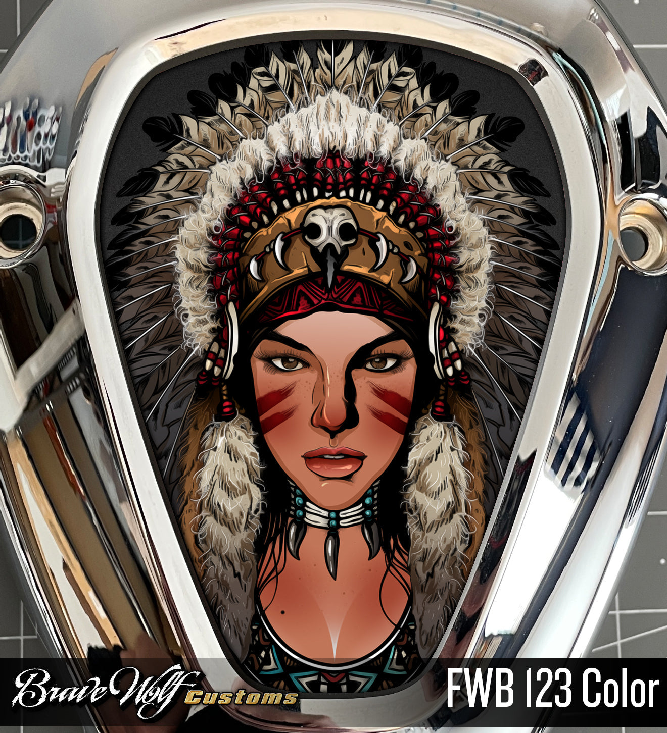 Powerplus V-Cover Decal - FWB 123 Color