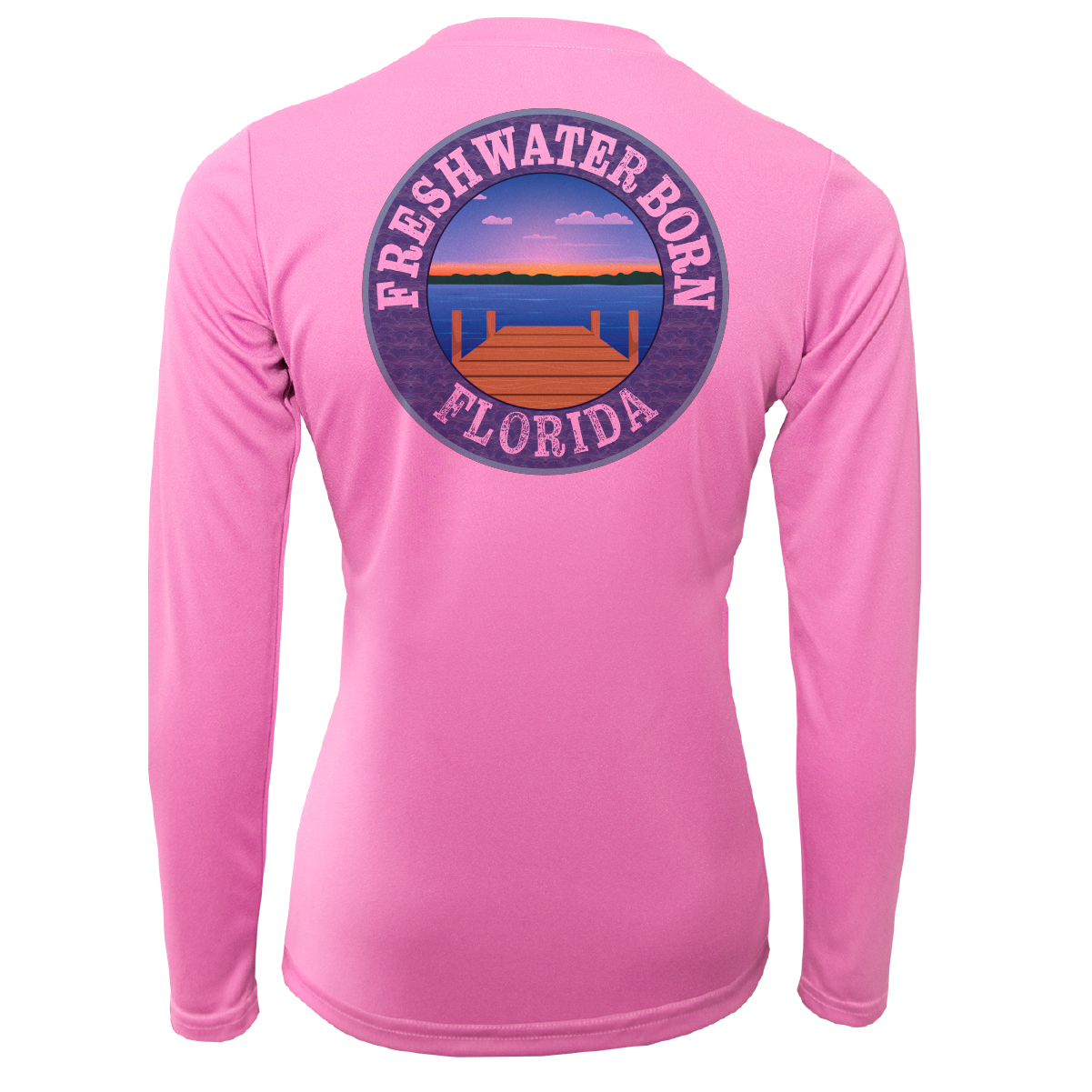Garnet and Gold Freshwater Born Women's Long Sleeve UPF 50+ Dry-Fit Shirt