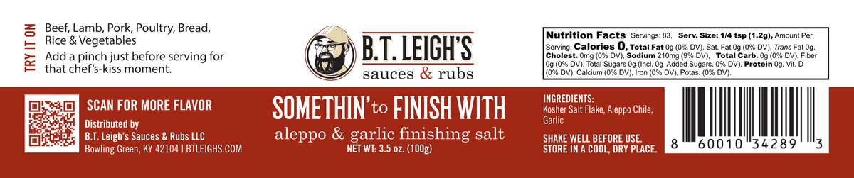Aleppo & Garlic Finishing Salt