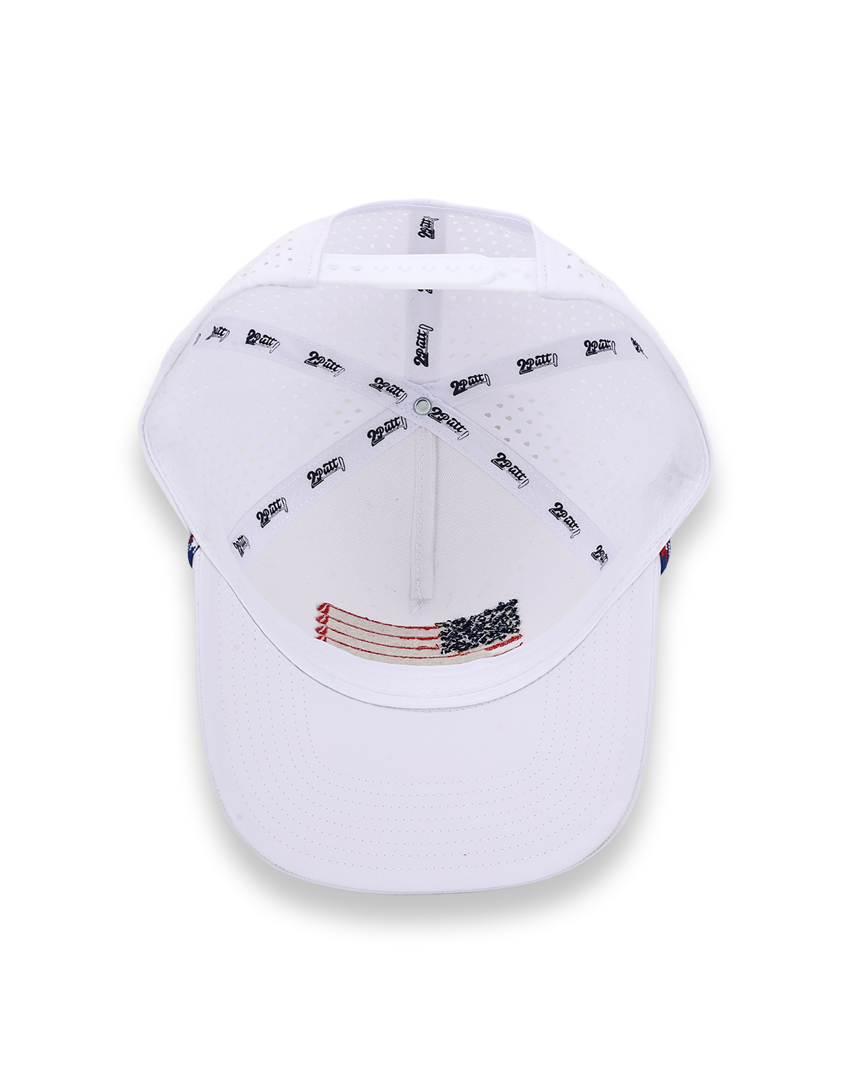 American Flag Rope Flat Bill Hat