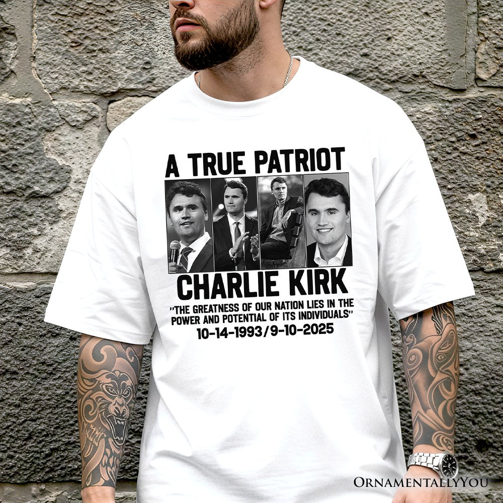 Charlie Kirk American T-Shirt, Made in the USA Memorial Tee Gift
