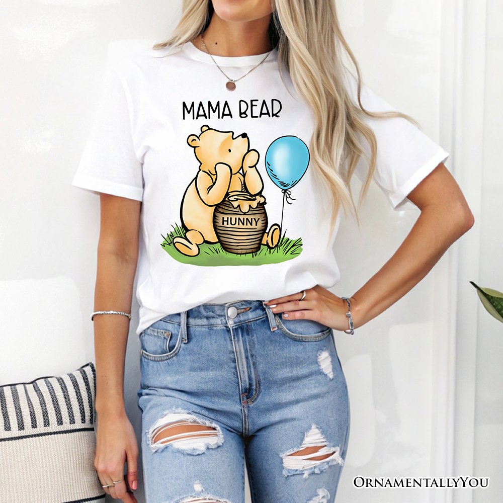 Charming Mama Winnie-the-Pooh Cute T-Shirt, 1926 A.A. Milne Mom Tee