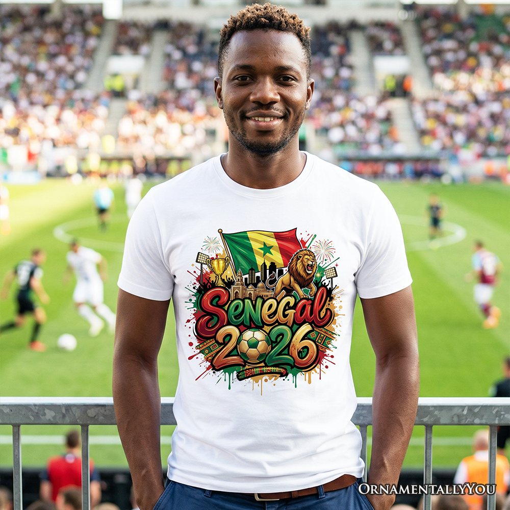 Senegal 2026 Soccer Cup Global Championship T-Shirt, Fans Football Tee