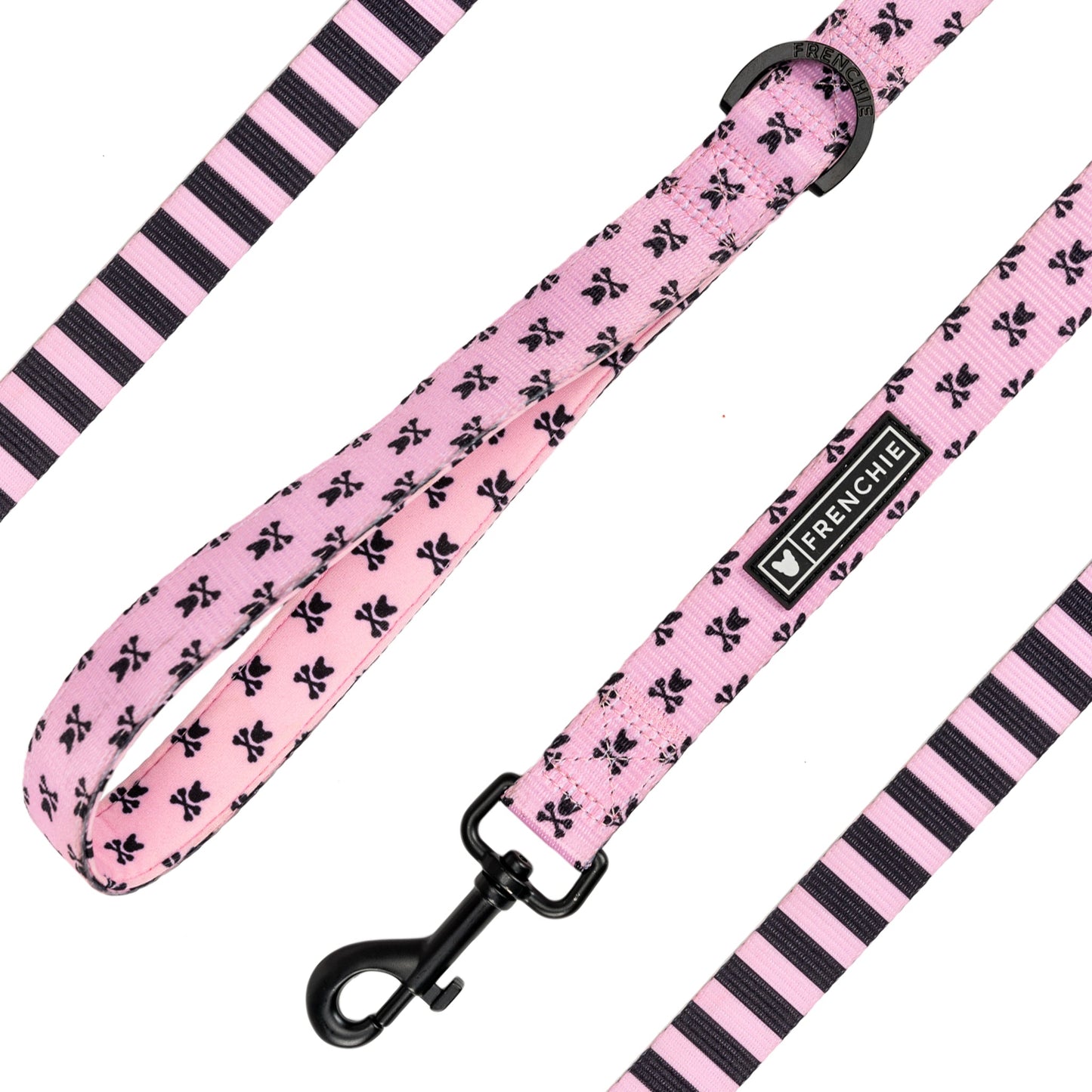 Frenchie Comfort Leash - Pink Bad to the Bone