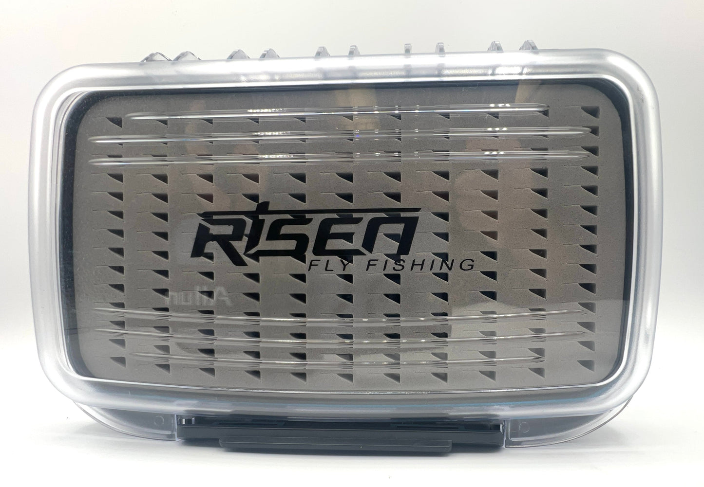 Waterproof fly boxes with gray foam insert