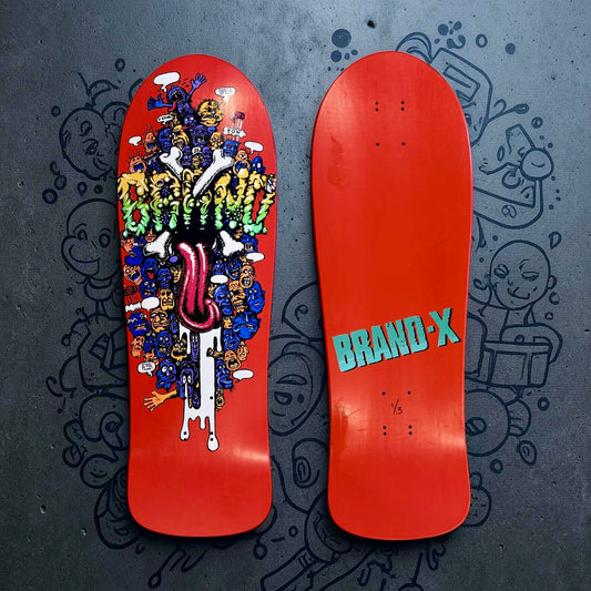Riot Stick, Limited Edition Deck 10"x30.25" HAND-PAINTED