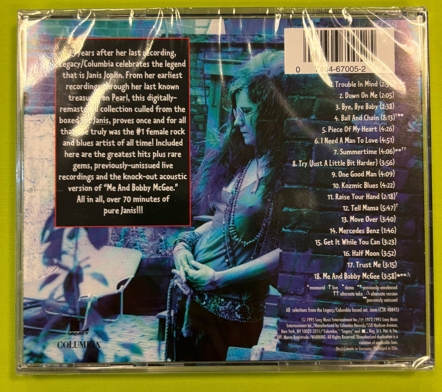 Janis Joplin – 18 Essential Songs CD