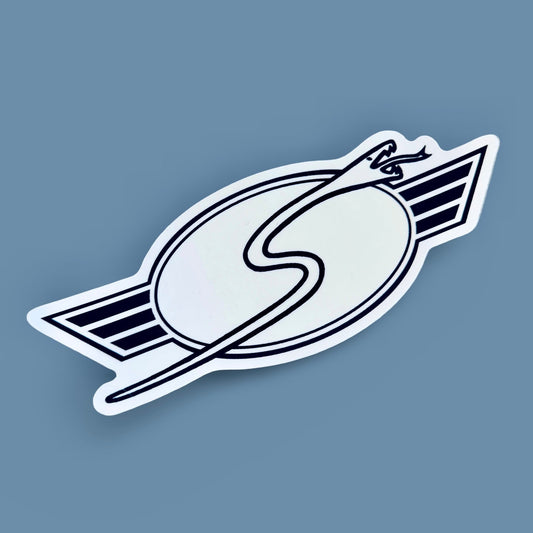 Sims Snake B/W Sticker 6.5”