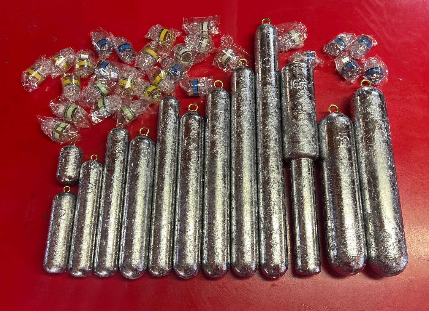 Deep Sea Fishing Weights - 1-12 lb Lead Deep Drop Sinkers