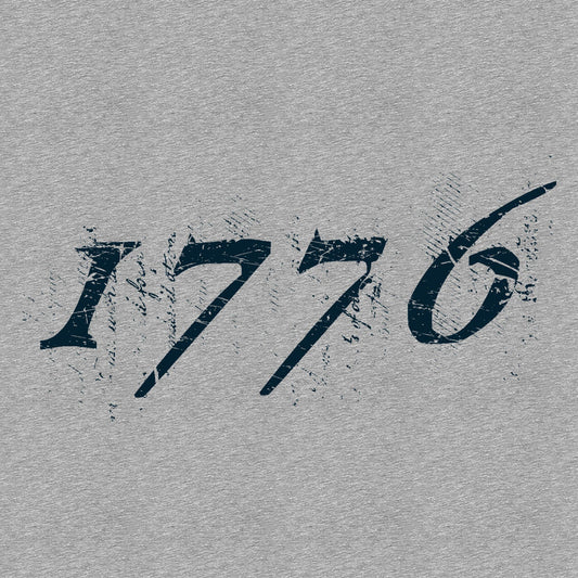 Grunt Style - 1776 Flag - Heather Grey