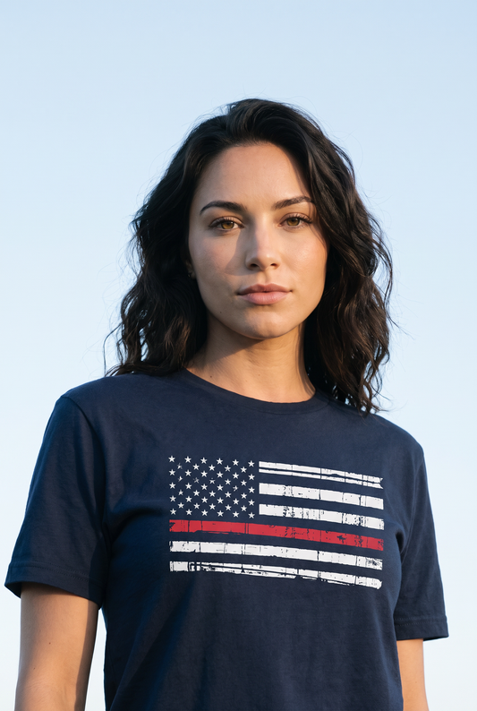 Thin Red Line USA Flag Premium Tee