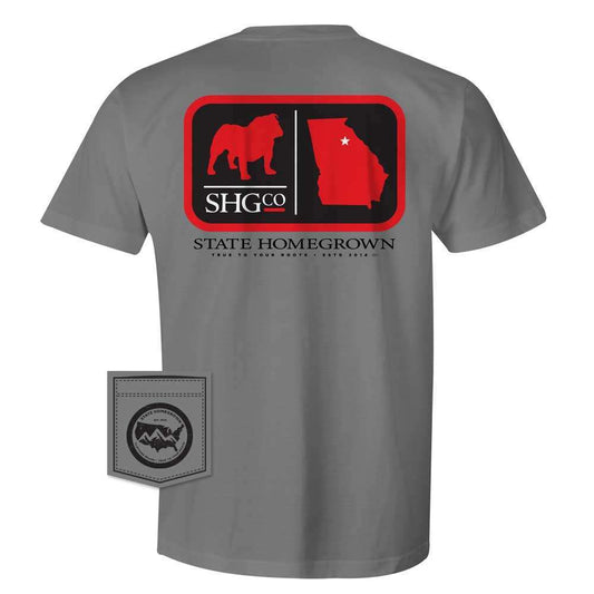 State of Georgia Dog - Comfort Color Pocket Tee