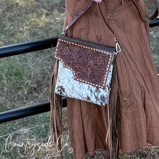 Georgia Conceal Carry Tooled Leather Purse