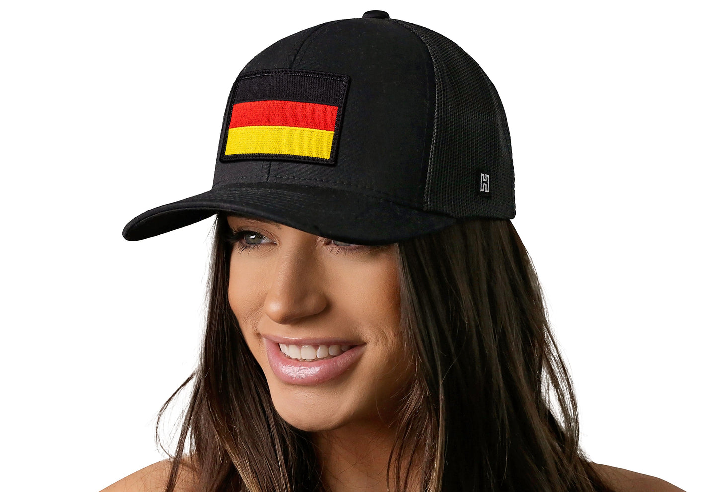 German Flag Trucker Hat | Black Germany Snapback