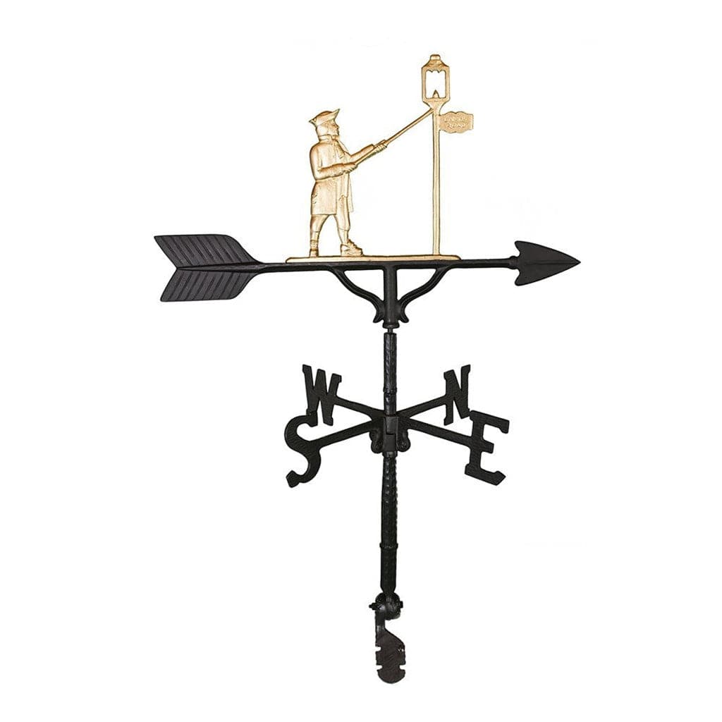 Historic Lamplighter 32" Weathervane | Patriot Forged in the USA