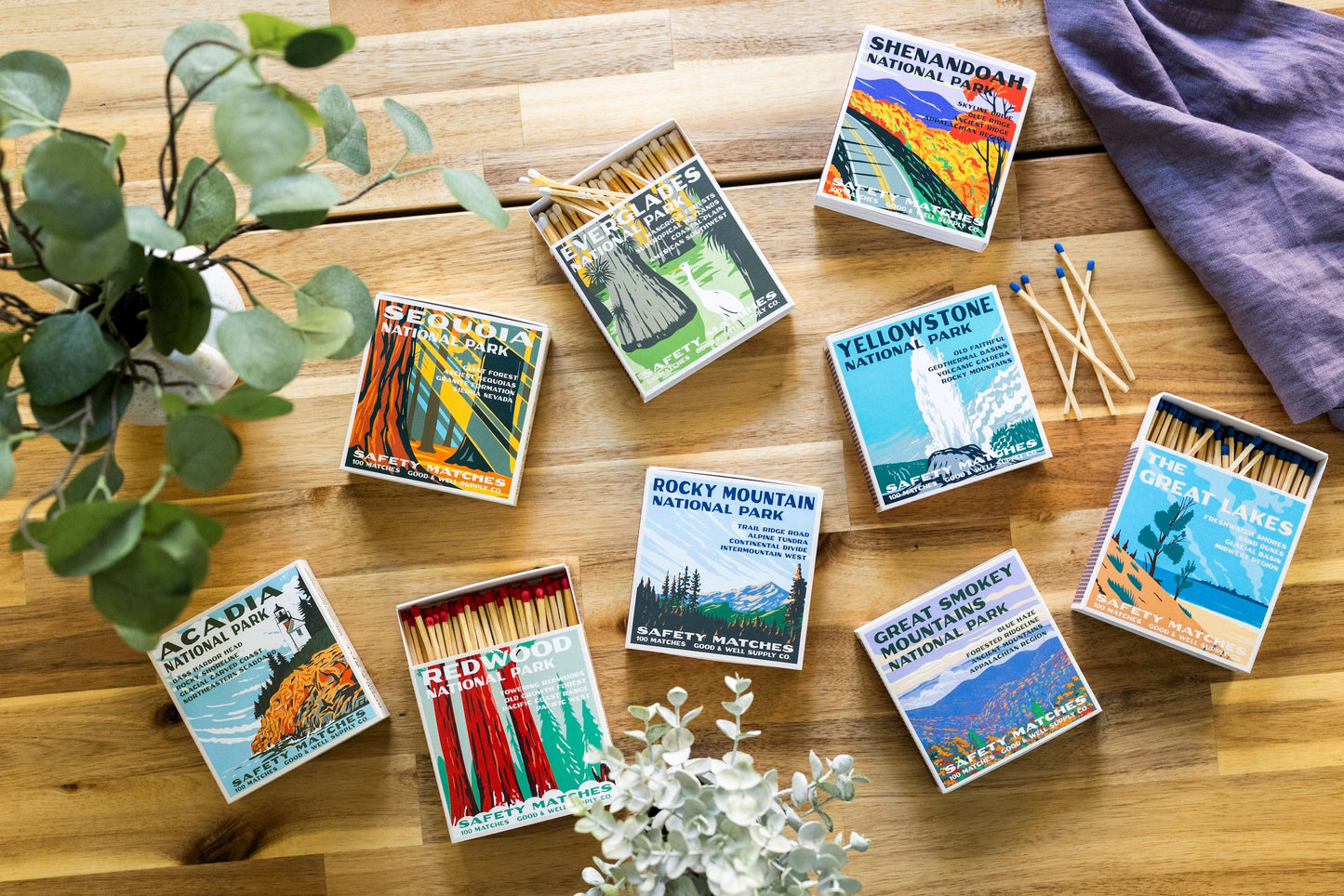 Great Lakes Vintage National Park Cabin Matches