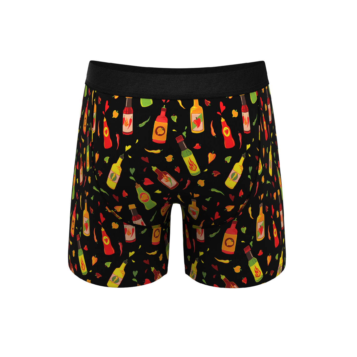 The Gotcha Sriracha | Hot Sauce Ball Hammock® Pouch Underwear With Fly