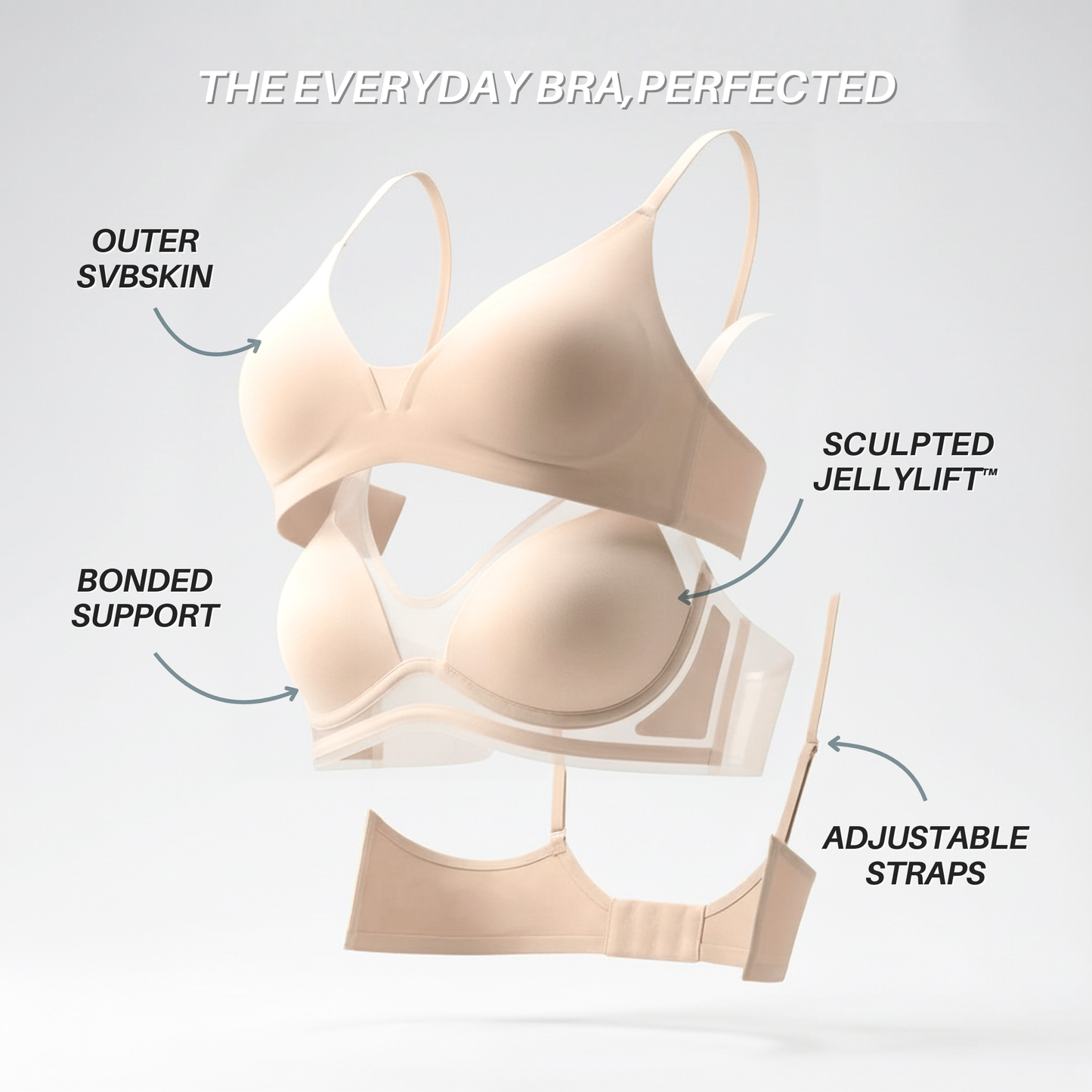 INVISIBLE JellyLift Bra - Seamless Wire-free