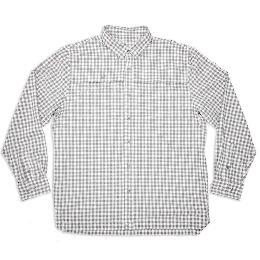 Long Sleeve Patterned Lifestyle Button Down w/ REPEL-X