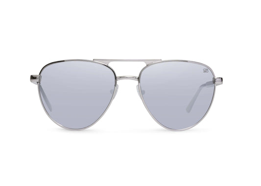 Dara Aviator Chrome Silver