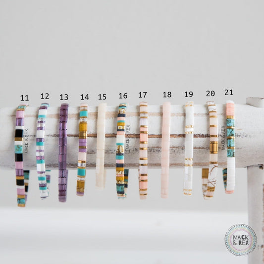 HAPPY PASTELS - Tila Bead Bracelets
