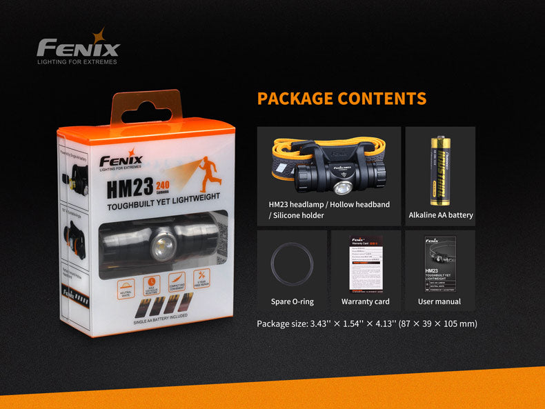 Fenix HM23 Compact Hiking and Running Headlamp - Discontinued