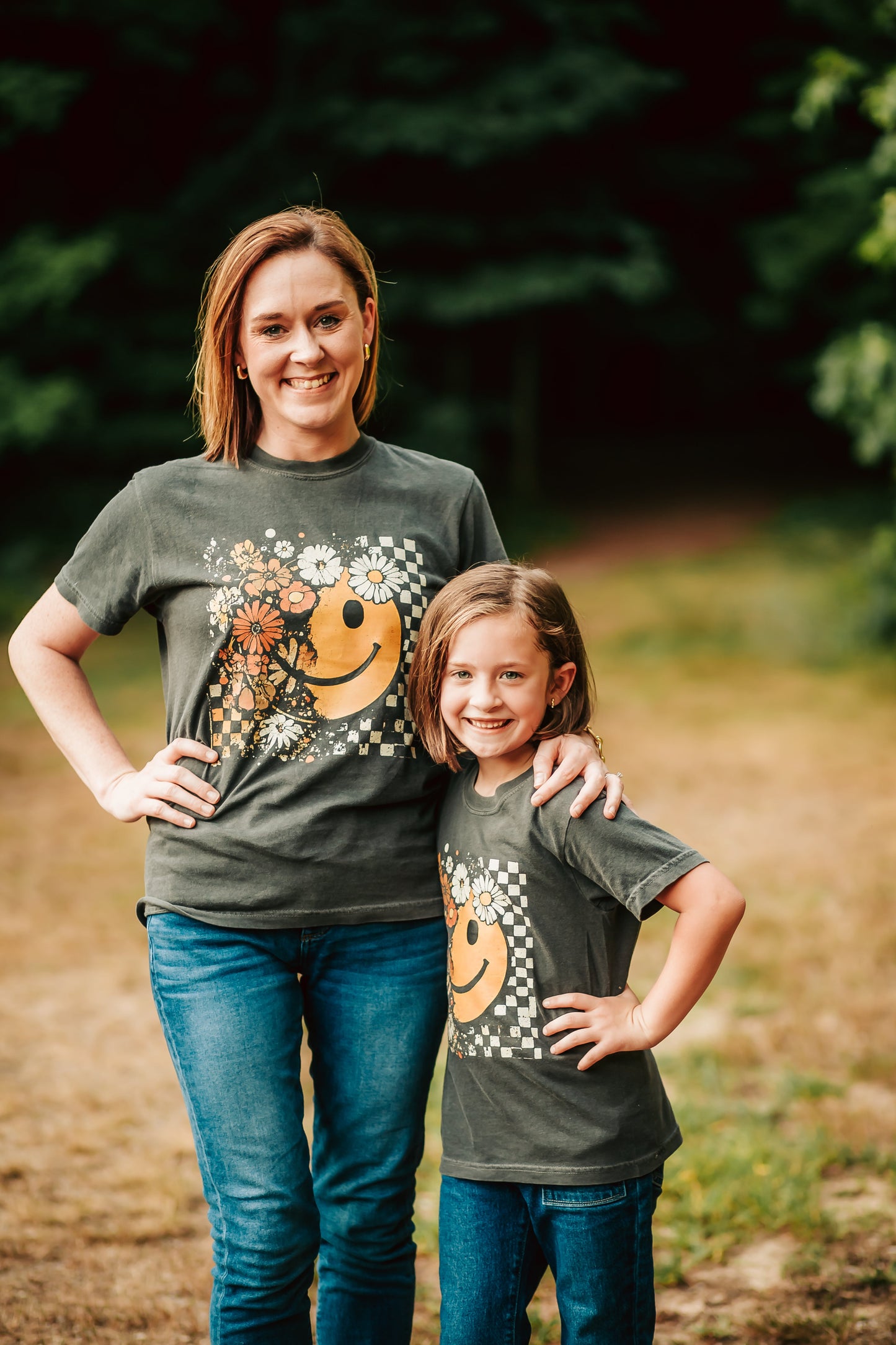 Fall Flowers & Smile T-Shirt