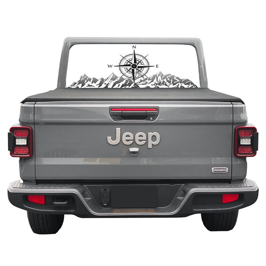 Head North Rear Window Decal