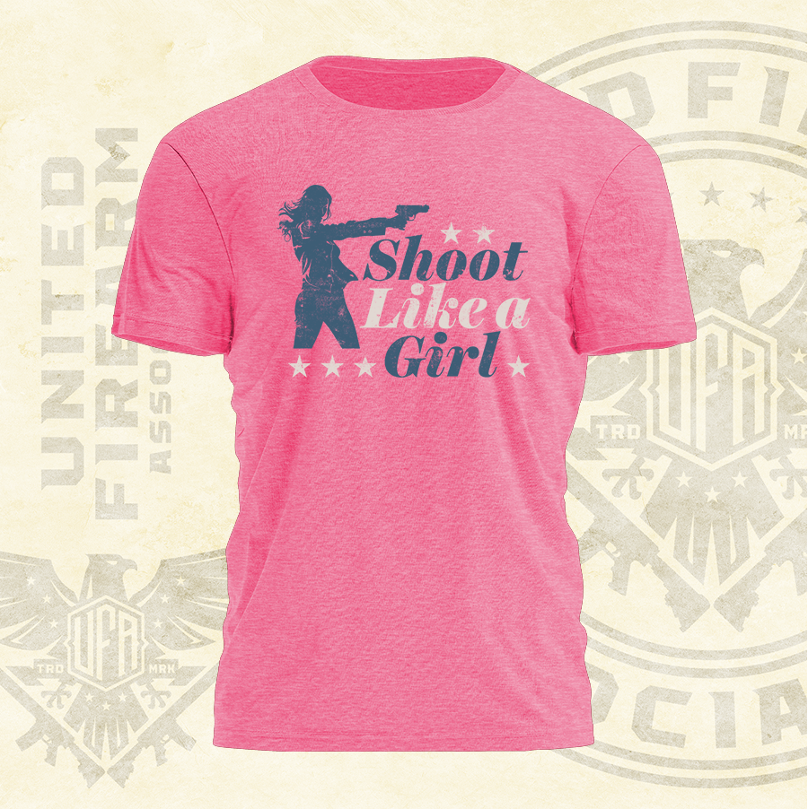 Shoot Like a Girl - Silhouette Tee - 2710