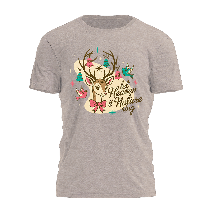 Let Heaven And Nature Sing Retro Tee - 4392
