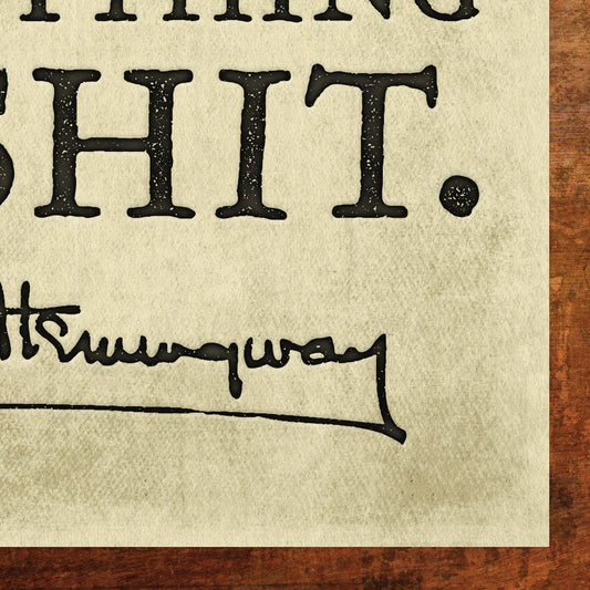 Hemingway The First Draft Poster