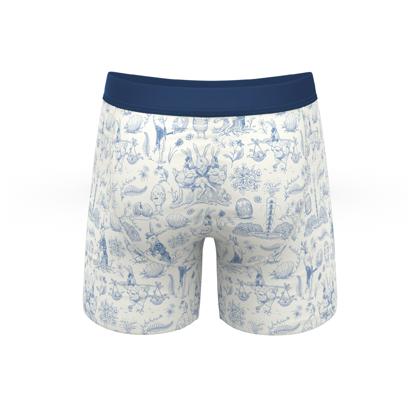 The Hot Cottontail | Easter Toile Ball Hammock® Pouch Underwear With Fly
