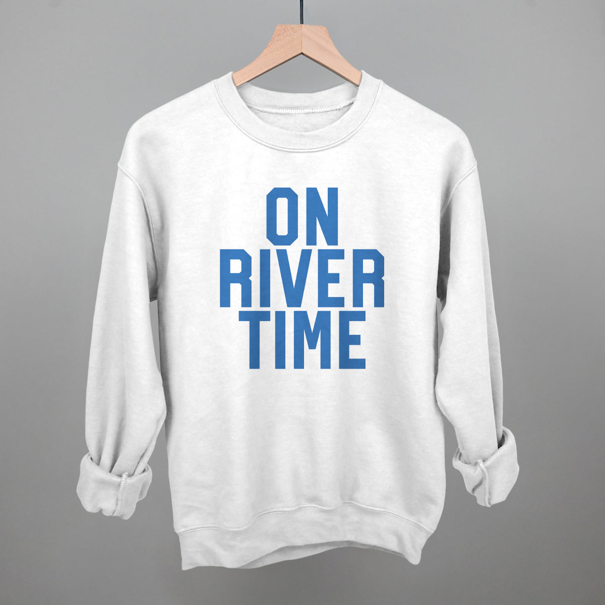 On River Time Block Letters