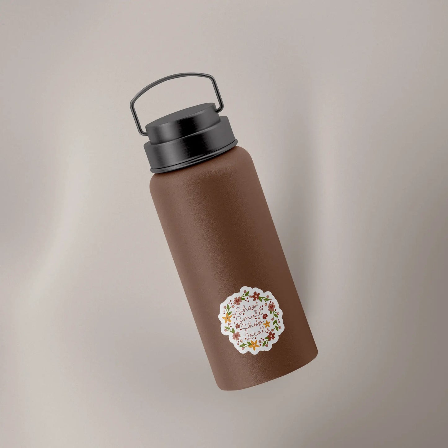 Shop Small Shop Local Wreath Decal