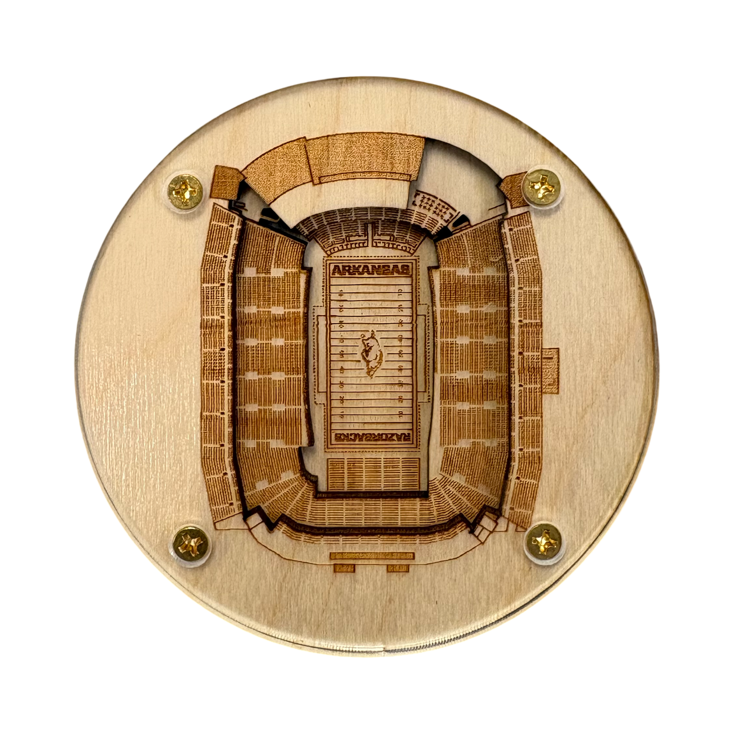Fayetteville, Arkansas Coaster Art (Donald W. Reynolds Razorback Stadium)