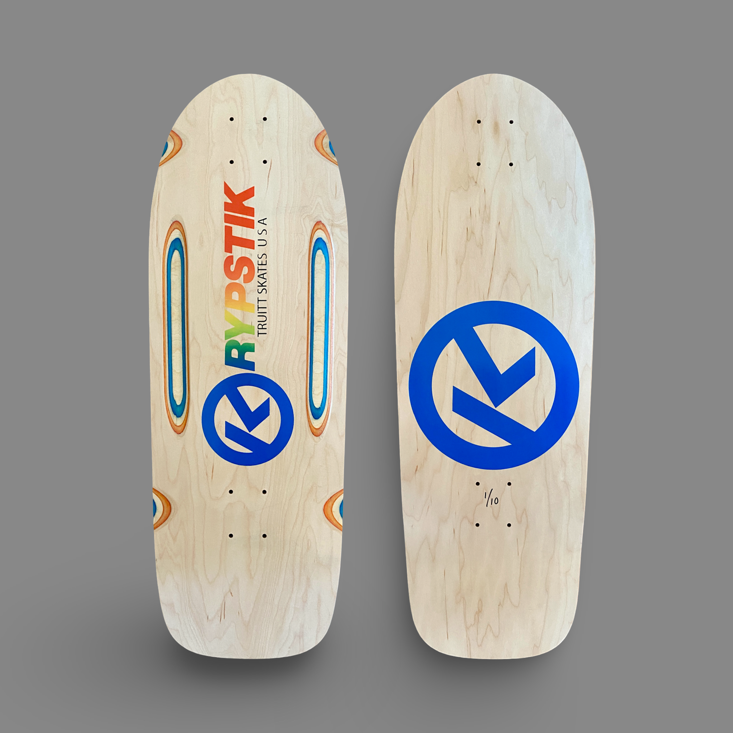 Krypstik Routed 10”x30” Limited Edition Deck HAND-PAINTED (1 of 10)