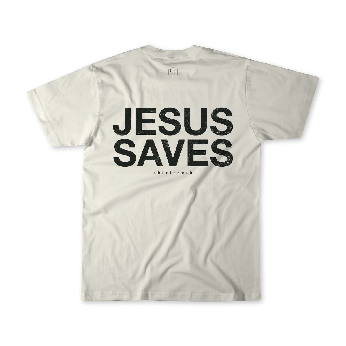 Jesus Saves - Ivory Tee