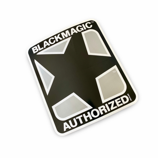 Black Magic VINTAGE NOS Dealer Sticker 7.5”